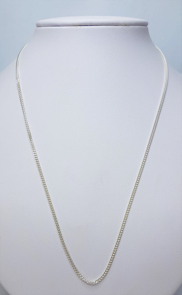 45cm Curb (30) Sterling Silver Chain