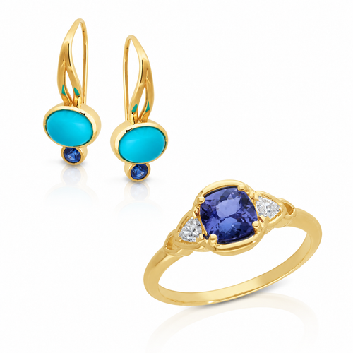 December Birthstone – Turquoise & Tanzanite