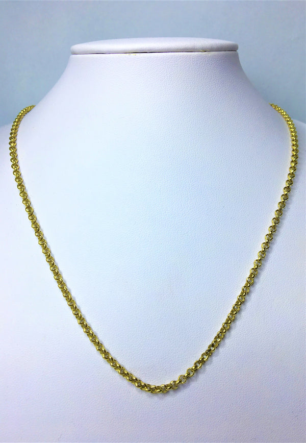 9ct Yellow Gold Belcher Chain 50cm