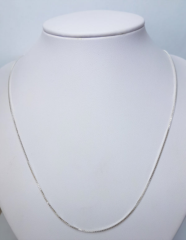 50cm Box (100) Sterling Silver Chain