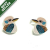 Bird-shaped earrings with a 'Best Seller' label on a white background