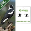 A magpie bird wearing a black-and-white patch on its neck, shown beside a white card with the smiley logo and recycling-themed text. A green 'BEST SELLER' banner appears in the top left.