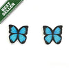 Blue butterfly earrings on a white background with a 'Best Seller' label.