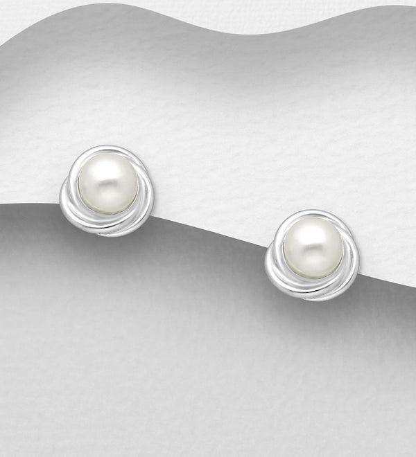 Pearl (Crea) Sterling Silver Studs