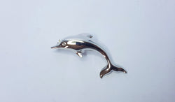 Dolphin Sterling Silver Brooch