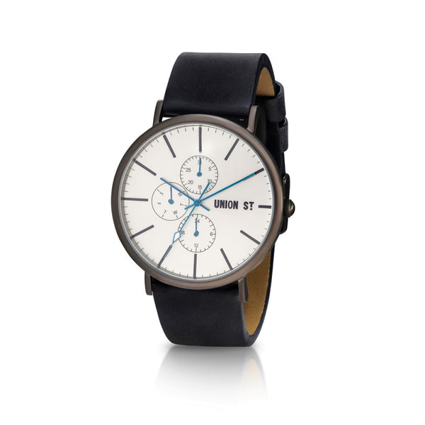 Union St Callum Silver Dial with Blue Strap Watch
