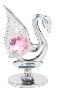 Crystocraft Crystal Silver Swan