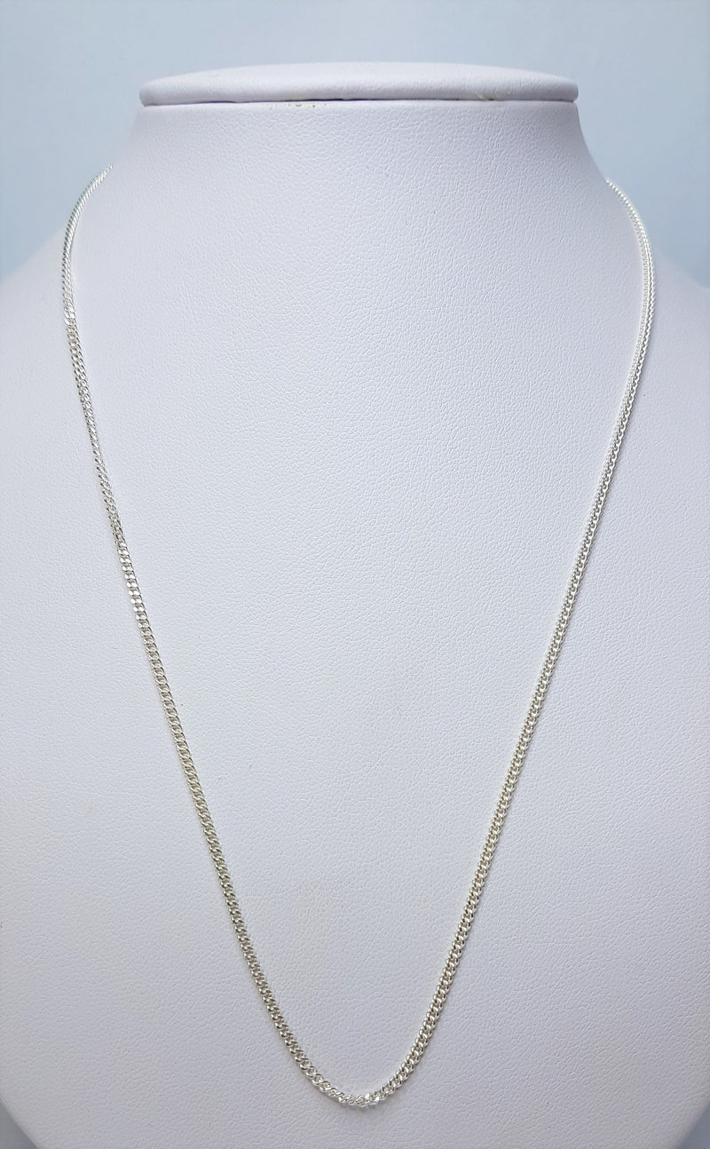 45cm Curb (30) Sterling Silver Chain
